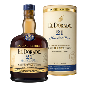 El Dorado rum 21y - 43%