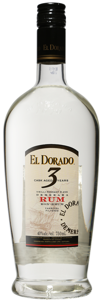 El Dorado rum 3y white - 40%