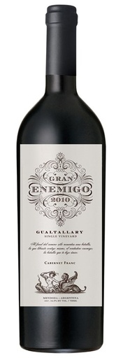 Gran Enemigo, cabernet franc, Gualtallary '19 - 100/100