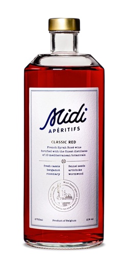 Midi aperitifs classic red giftset 1fl +2gl