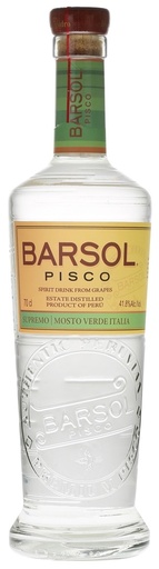 Pisco Barsol mosto verde Italia 70cl - 41,8%